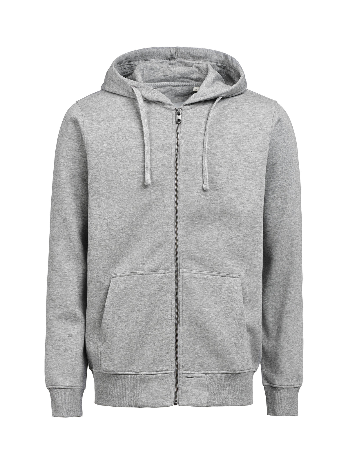 Vereins Full Zip Hoodie – UM Regular Fit | individuell bedruckt – Grau Meliert